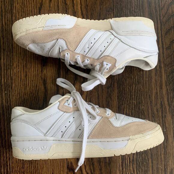 adidas Rivalry Low "Home of Classics" EG5148 – Linen Beige & White – Mens 8 - Picture 5 of 8